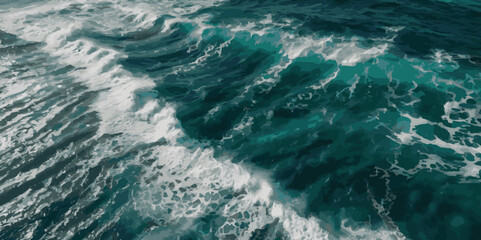 Ocean wave curve line vector background. Abstract ocean splashing waves. vector illustration.