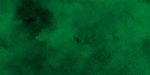 Freeze motion of green dust explosion on black background.Smoke from fireless candle on dark wall background,Rough grunge grain dirty daub smudge.