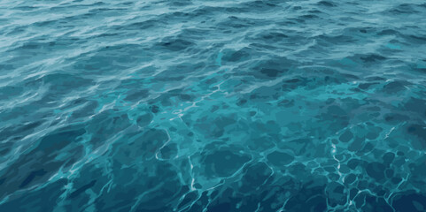 Obraz premium Abstract blue and white water ocean wave and curved line background. Blue wave with liquid fluid ocean texture. Ocean wave banner background.