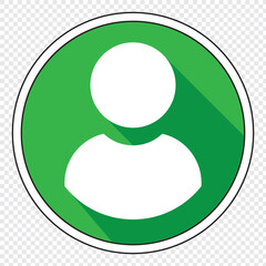 Obraz premium User Icon in trendy flat style isolated on white background. User symbol for your web site design, logo, app, UI. Vector illustration Vector flat illustration in grayscale.Avatar, user profile, person