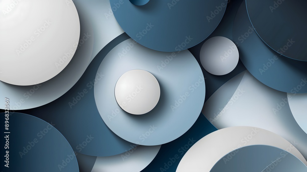 Poster 40. abstract background with layered geometric shapes and shadow effects