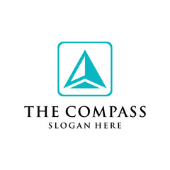 Naklejka premium modern simple clean compass concept