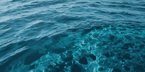 Blue ocean wave background. Blue and white water ocean background.