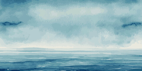 Abstract watercolor soft blue print sea water ocean background. Soft blue sea watercolor liquid fluid texture background.