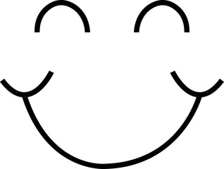 Smirk smile Icon in trendy flat style isolated on transparent background. Happy face, smiley face icons, Emoji faces vector. Emojis flat style. smiley face ,stock vector. User experience feedback.