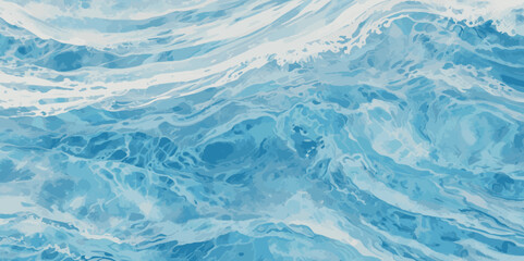 Abstract watercolor soft blue print sea water ocean background. Soft blue sea watercolor liquid fluid texture background.