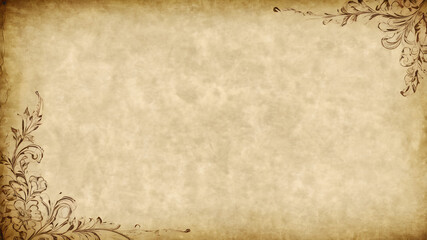 Old parchment paper background with sepia tones