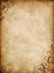 Old parchment paper background with sepia tones