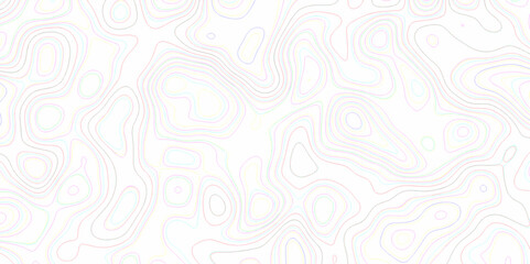 Natural printing illustrations of maps. panorama view multicolor wave curve lines banner background. topographic map in contour line light topographic topo contour map and ocean topographic line map.