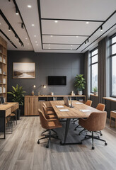 Fototapeta premium A relaxed and collaborative work environment. 