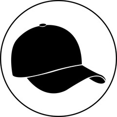 Cap icon in trendy flat style. Casual textile style accessory. Baseball hat sketch icon for web, mobile and infographics. Hand drawn baseball hat vector isolated on transparent background.