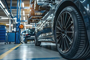 Car service. Auto repair shop. Car service station. Automotive industry