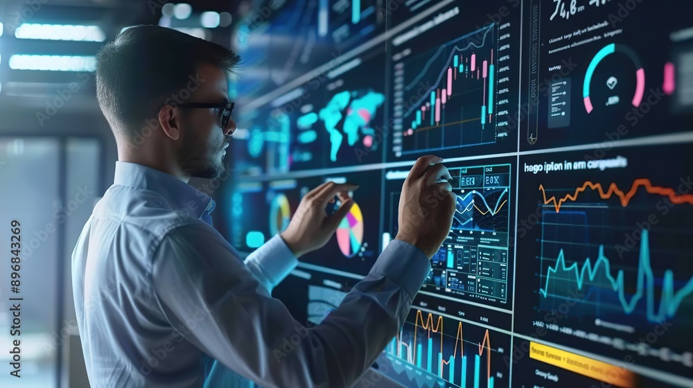 Poster analyzing telecom data to drive network expansion and revenue growth insights. concept telecom data 