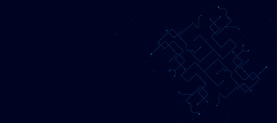 Vectors Abstract connecting lines and dots. Social networking, network connection and global communication technology background