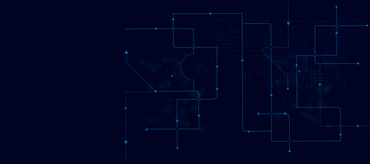 Vectors Abstract connecting lines and dots. Social networking, network connection and global communication technology background