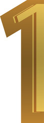 Golden metallic number 1