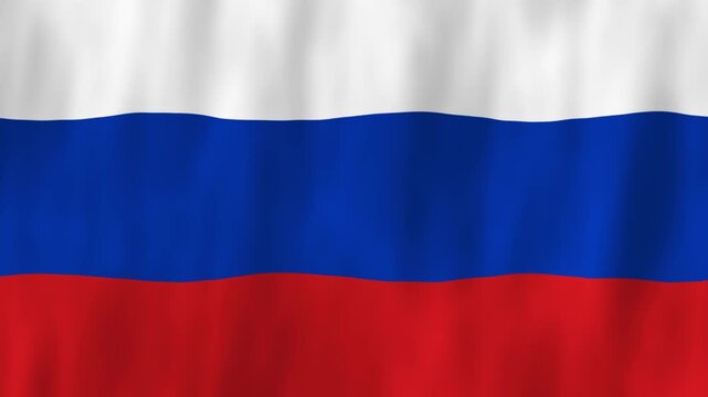 Russia Europe North Asia flag country animation 3D symbol design waving in wind movement national patriotism world culture emblem banner red white blue