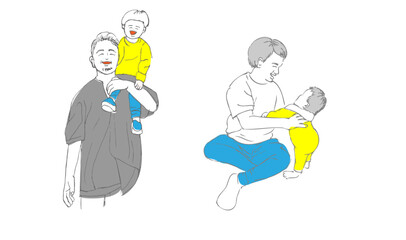 manga, ベクター, イラスト, キッズ, 男の子, キッズ, 人々, ファミリー, 愛, キッズ, 楽しい, キッズ, 女, 赤ちゃん, 笑う, 人, キャラクター, くじ引き, お母さん, お父さん, おかしな,息子, ハピネス,manga, vector, illustration, kids, boy, kids, people, family, love, kids, fun, ki