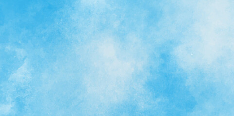 Abstract cloudy blue background with bokeh,Hand painted abstract soft sky blue watercolor sky and clouds,colorful clearing day Good weather and beautiful nature in the morning.