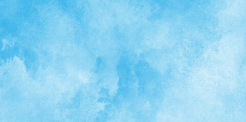 Abstract cloudy blue background with bokeh,Hand painted abstract soft sky blue watercolor sky and clouds,colorful clearing day Good weather and beautiful nature in the morning.