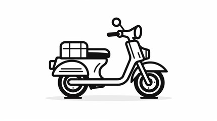 Clip art of scooter