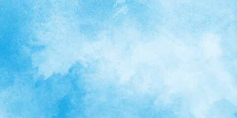 Abstract cloudy blue background with bokeh,Hand painted abstract soft sky blue watercolor sky and clouds,colorful clearing day Good weather and beautiful nature in the morning.