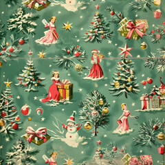 Vintage Christmas paper