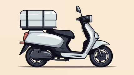 Clip art of scooter