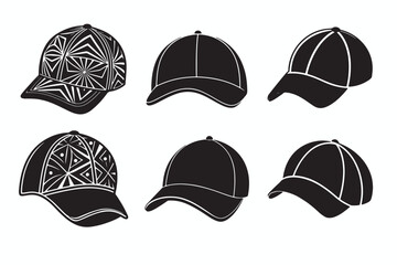 set of hats and caps