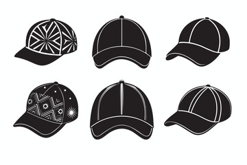 set of hats and caps