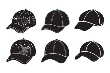 set of hats and caps