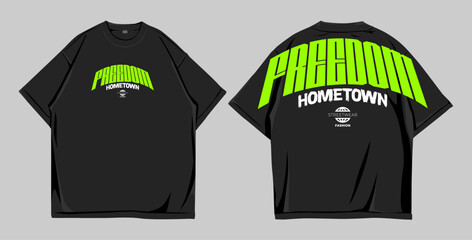Design t shirt oversize freed... © aar