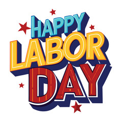 Labor day art vector illustration