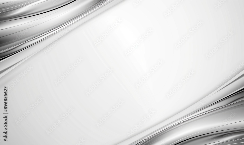 Poster silver border frame simple abstract background. backdrop for design and texts