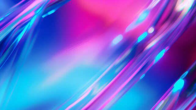 Conceptual biomorph illustration abstract digital artwork, fluid shapes with gradient shades  Background wallpaper with sense of depth and movement. Chrome, holographic, liquid, glass texture.