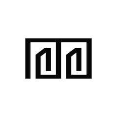 Letter M logo icon design template elements