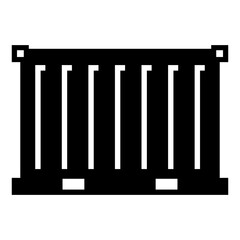 Industrial Container Icon Vector Icon Illustration