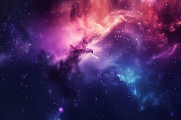 Colorful space galaxy cloud nebula. Stary night cosmos. Universe science astronomy. Supernova background wallpaper