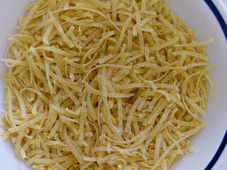 small egg tagliatelle for broths and soups