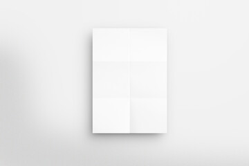 Glued Poster on The Clean Background Mockup