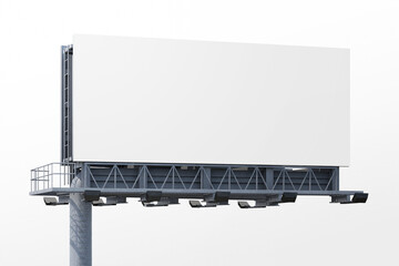Obraz premium Left Side View Highway Billboard Mockup