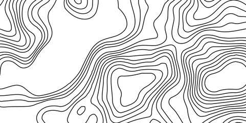 Panorama view gradient multicolor wave curve lines banner background design,Blank Detailed topographic patter line map background,paper texture Imitation of a geographical map shades ,