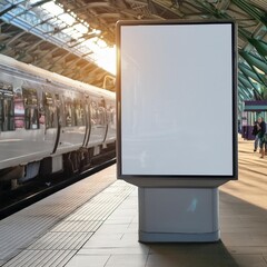 Train Stop Billboard Mockup