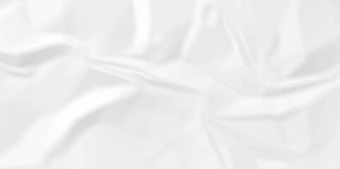 Vector white crumpled old paper background. panorama craft wrinkly paper texture background, crumpled craft ripped poster and banner.