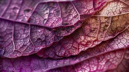 Fototapeta premium Crimson Veins of Nature, Whispering Hues of Twilight