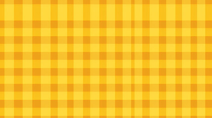 Bright yellow gingham checkered pattern background with a vibrant and cheerful design.