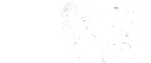 Snowflake Symphony: Magnificent 3D Illustration Showcasing Falling Holiday Snowflakes in Harmony