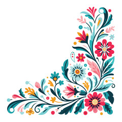 Hand drawn decorative,  wedding, flora, flower vector. color romantic elegant card.