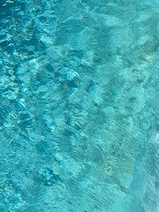 close up of sea water surface in sunlights