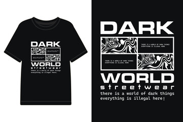 dark world themed streetwear design, urban streetwear design for t shirt and more